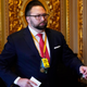 Trump aide Jason Miller at the U.S. Capitol on Feb. 9, 2021.